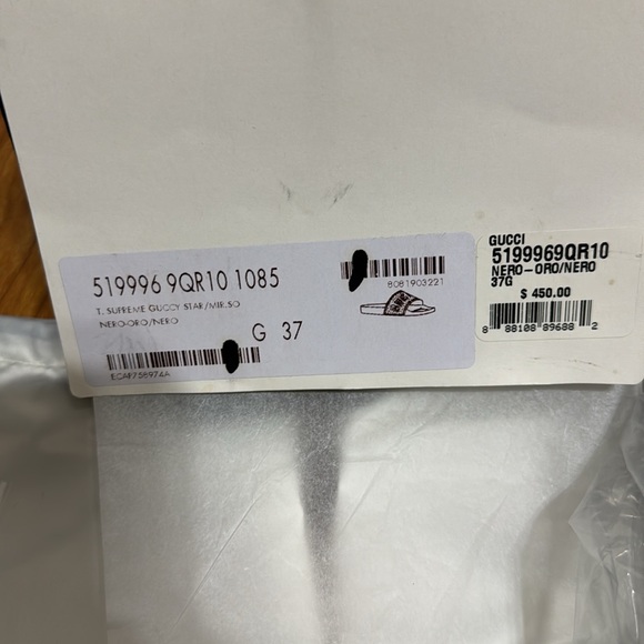 T. SUPREME GUCCI "GUCCY" SEGA STAR/MIR.SO NERO ORO - Picture 4 of 7